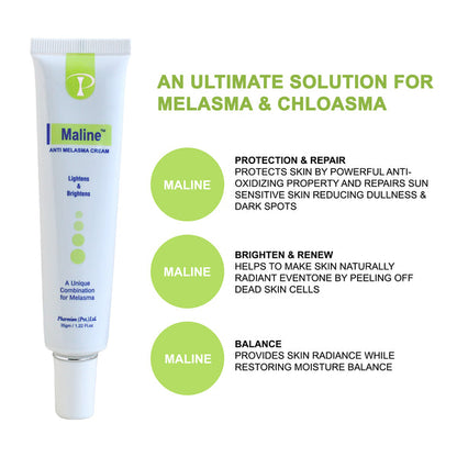 Maline Anti Melasma & Whitening Cream 35 gm