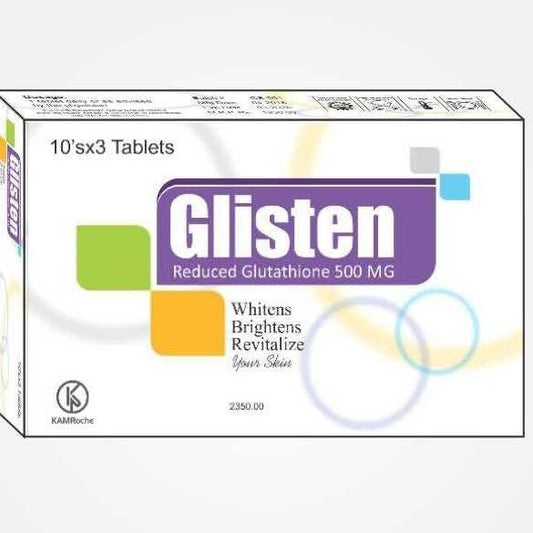 Glisten Whitening 500mg 10 Tab